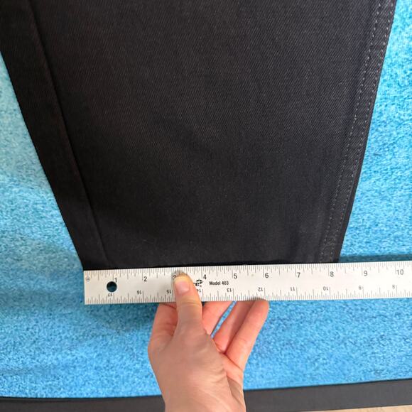 Levi’s 505 Men’s Jeans 33x34 Black Regular Fit 100% Cotton NWT Made in Egypt - Picture 6 of 16